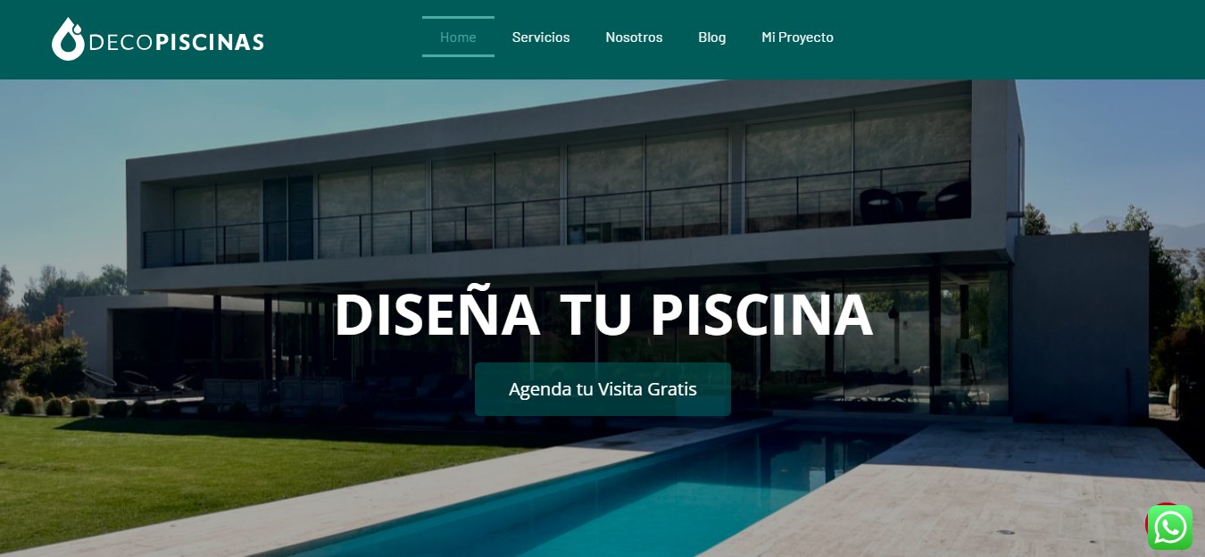 Deco Piscinas: página de inicio