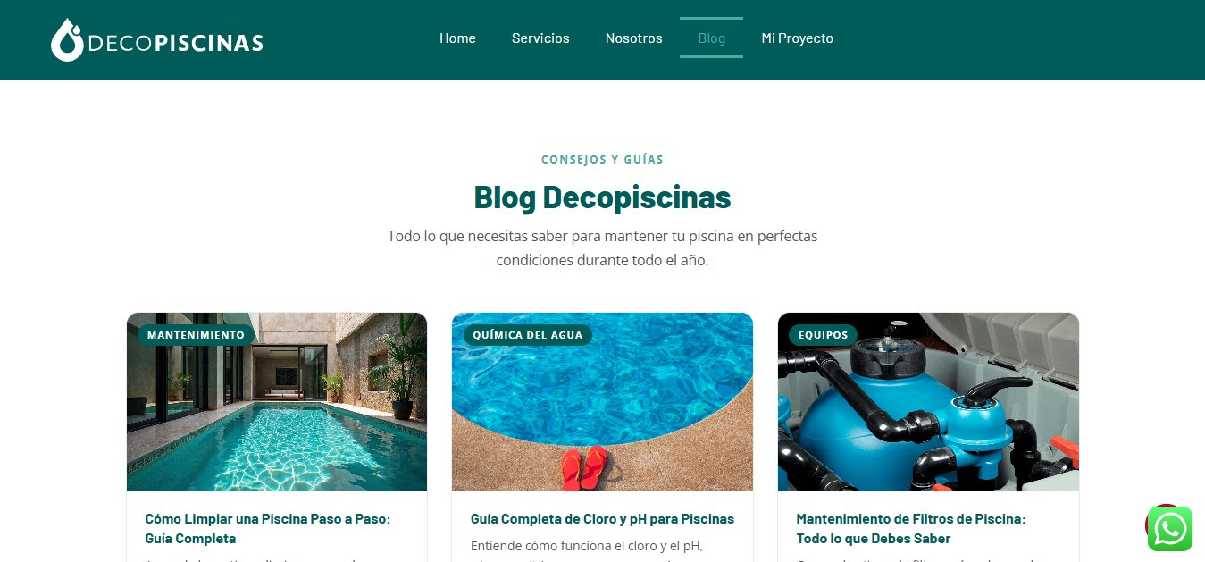 Deco Piscinas: blog