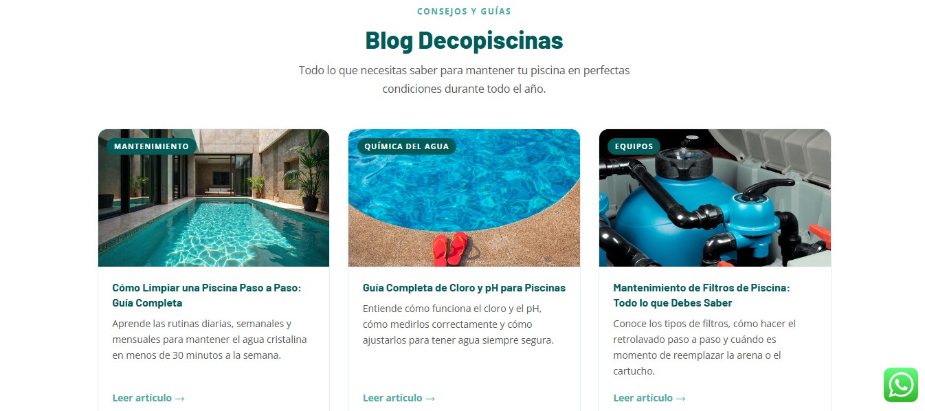 Deco Piscinas: blog
