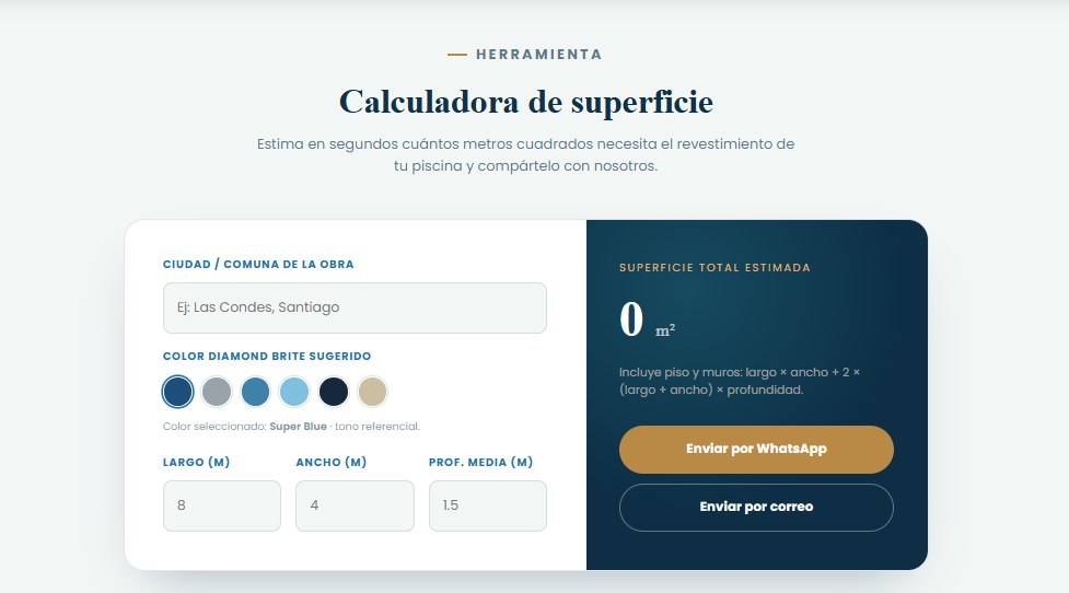 Full Piscinas: calculadora de superficie