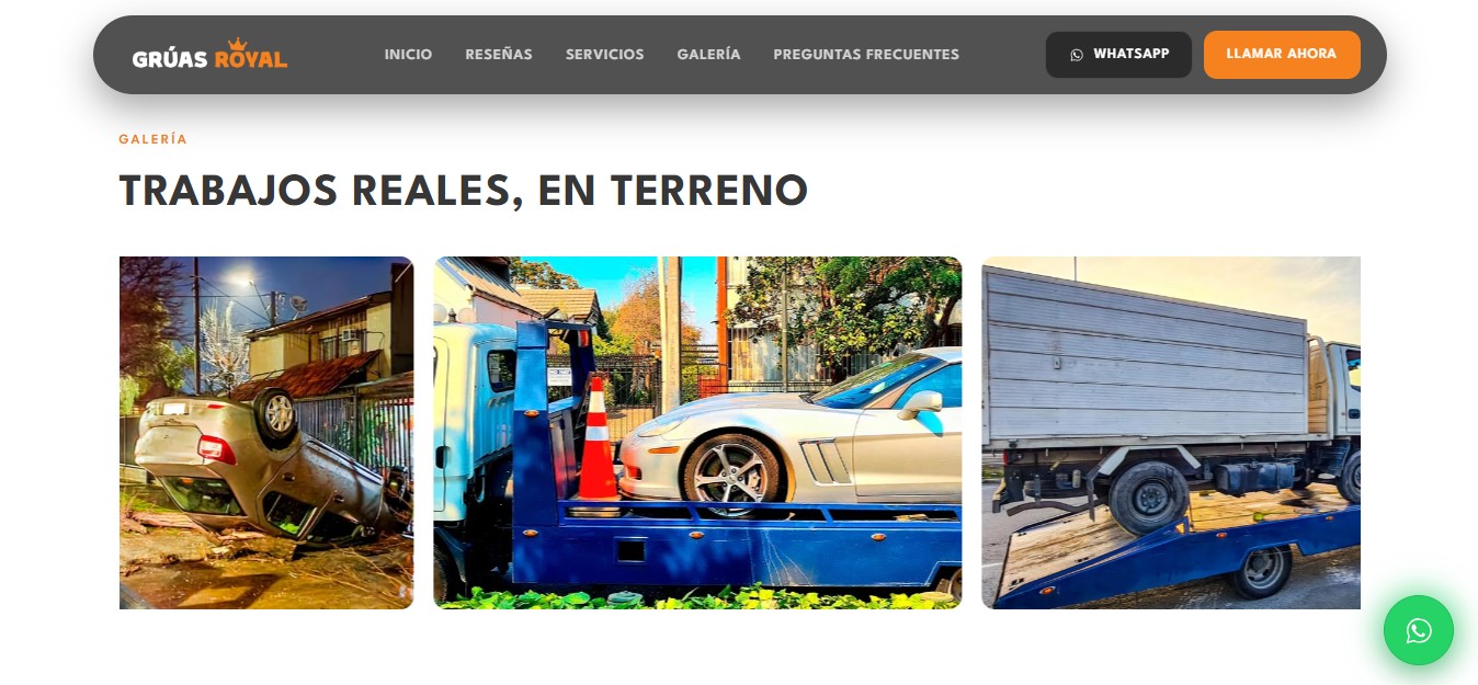 Grúas Royal: galería de trabajos